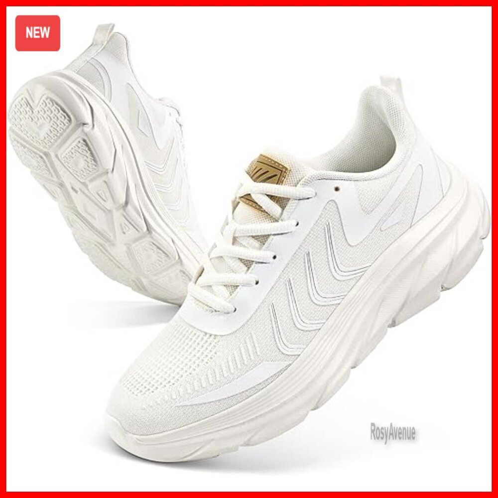 Women's Walking Sneakers: Cushioned Memory Foam, Anti-Slip, Lightweight